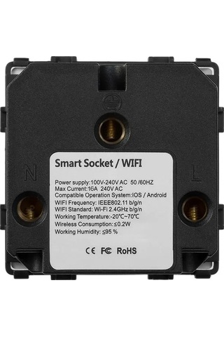 Ulzyvf Akıllı Priz Wifi Duvar Anahtarı, Google Home/nest & Alexa Uyumlu, Avrupa Stili