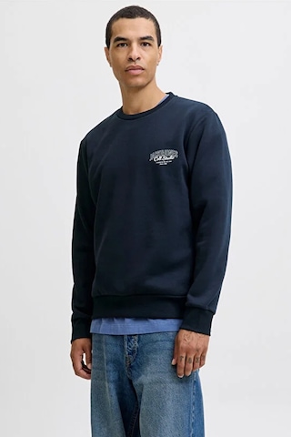 Jack & Jones Jjmakoto Erkek Sweatshirt Mavi