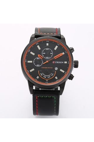 Curren M8217 Quartz Kol Saati-orjinal Kutusunda Siyah Siyah