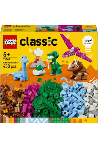 LEGO® Classic Yaratıcı Dinozorlar 11041 - 5 Yaş ve Üzeri Çocuklar için Hayal Gücünü Geliştiren Yaratıcı Oyuncak Yapım Seti (450 Parça)