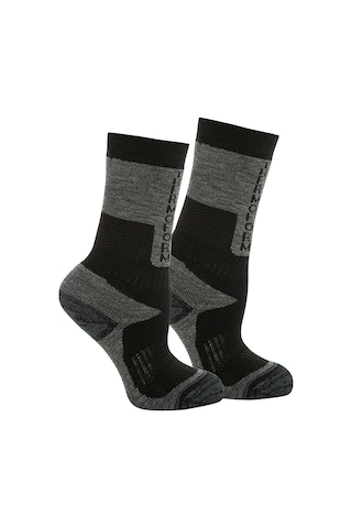 Thermoform Outdoor Çocuk Çorap Siyah Renkli
