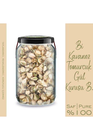 Tomurcuk Beyaz Gül Kurusu Bi Kavanoz 660 Cc. Cam Kavanozda Kurutulmu Beyaz Gül Dried Rose Bud