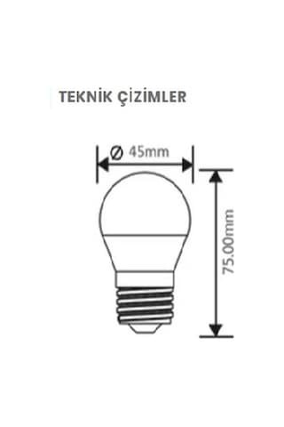 Braytron 5 W E-27 Duy 6500K Beyaz Işık Mini Led Ampul - Ba11-005