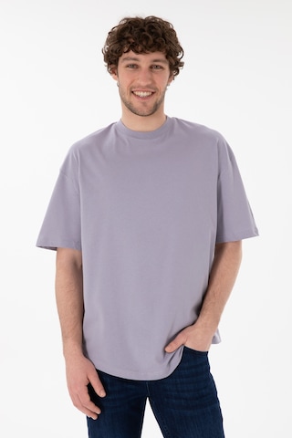 U.S. Polo Assn. Erkek Long Fit Bisiklet Yaka Gri Basic Tişört 50305988-VR024