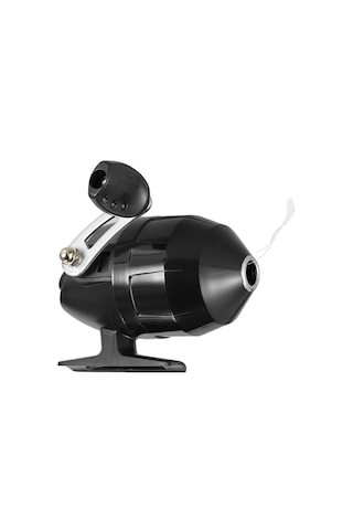 Vkemall Kapalı Gövde Sürgülü Balık Makinesi - Süzgün Ve Uçak Balıkçılığı İçin - Siyah - 3:1 Diş Oranı - 9.3mm Tel Delik