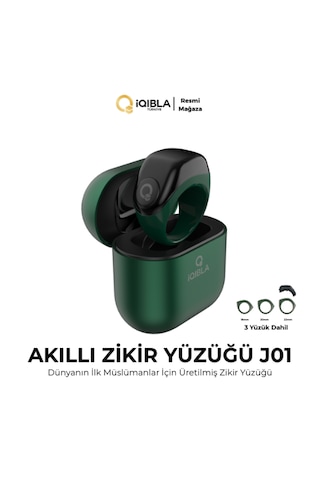 Iqibla Smart Ring J01 Jood Akıllı Zikir Yüzüğü Yeşil