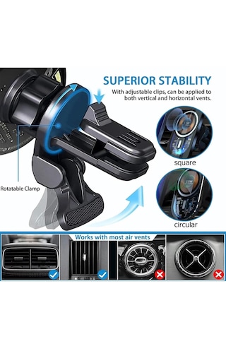 Magnetic Wireless Araç Şarjı Araç Şarj Aleti