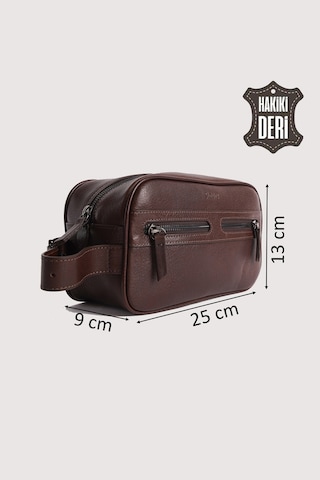 Hakiki Deri Erkek Takım Çantası Kahverengi Smr8518 Kahverengi