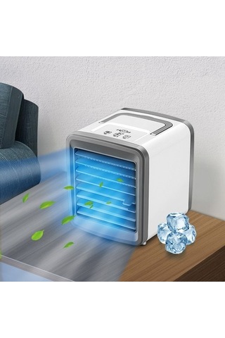 Klima Hava Soğutucu Mini Fan Taşınabilir Klima Oda Ev Hava Soğutma Masaüstü Usb Klima Fanı A 7561 Renkli