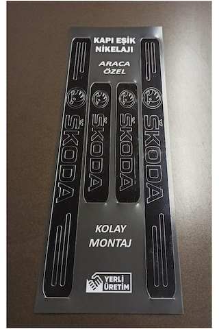 Skoda Octavia Uyumlu Kapı Eşiği 4'lü Set Ön Arka