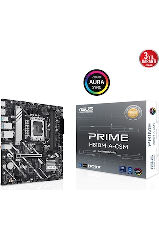 Asus Prime H810m-a-csm H810 Soket 1851 Ddr5 6400mhz Matx Gaming Aaaa18asu0020