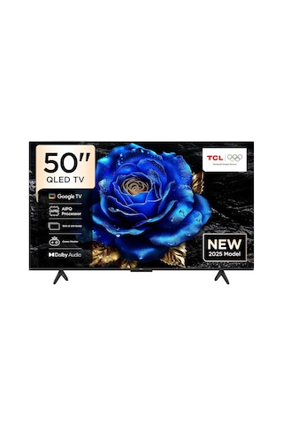 TCL 50T6C 4K Ultra HD 50" 127 Ekran Uydu Alıcılı Google Smart QLED TV