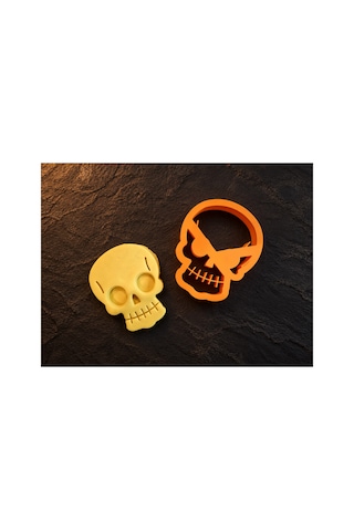 Halloween Kuru Kafa Kurabiye Kalıbı - Kafatası Hamur Kesici Cadılar Bayramı Diğer Halloween Kuru Kafa Kurabiye Kalıbı - Kafatası Hamur Kesici Cadılar Bayramı Diğer