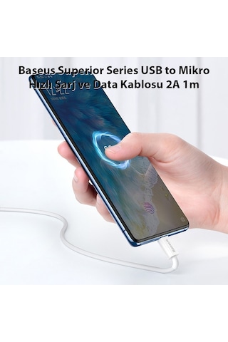 Baseus Superior Series USB to Mikro Hızlı Şarj ve Data Kablosu 2