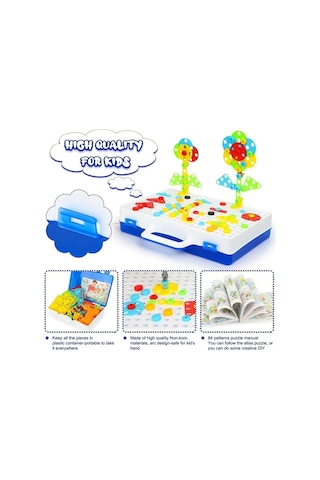 Oyuncak Matkaplı 3D Yaratıcı Tamir Seti Puzzle Eğitici
