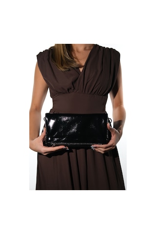 Luvishoes Ardena Siyah Kadın Boncuklu Clutch Çanta
