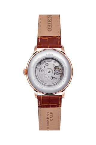 Orient Kurmalı Otomatik Deri Kahverengi Beyaz Kadran Sun&moon 42 Mm Erkek Kol Saati