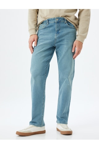 Koton Straight Fit Kot Pantolon - Mark Jean Açık İndigo 5wam40119ıd Açık İndigo