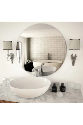 Salon Dekorasyon Aynası Gümüş