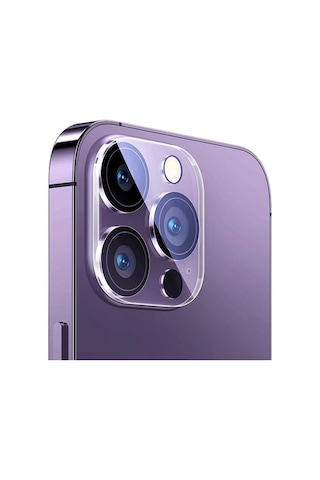 Baseus İphone 15 Pro-15 Pro Max Uyumlu Crystal Hd Kamera Koruyucu 2 Ade
