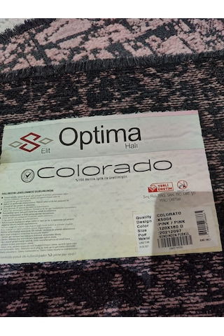 Optima Halı Colorado K5004 Pembe 120 180