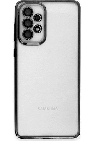 Samsung Galaxy Uyumlu, A73 5g Kılıf Razer Lensli Silikon - Siyah