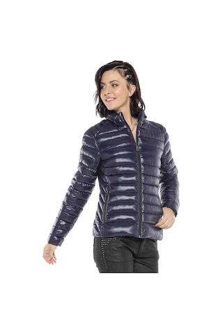 Cipo & Baxx Wm113 Kadın Şişme Mont Darkblue Koyu Mavi