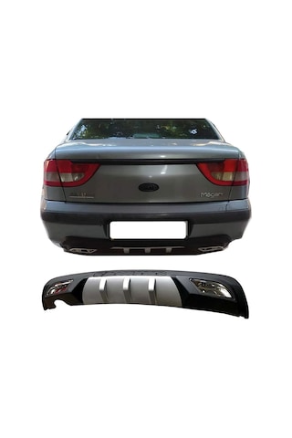 Renault Megane 1 Difüzör Difizör Gri + Kare Egzoz Görünüm C Tip