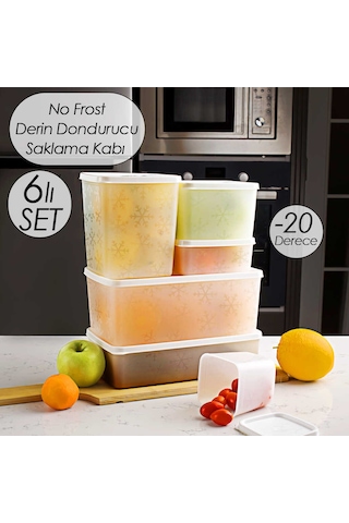 Porsima 1155 Alaska No Frost -20°C 6'lı Dondurucu Saklama Kabı