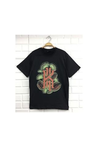 Stoned&Fame Unisex Siyah Kyrie İrving Baskılı T-shirt SIYAH