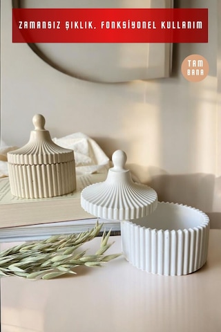 Dekoratif Kutu Set Takı Tabağı Şekerlik Çok Amaçlı Kutu Model 10