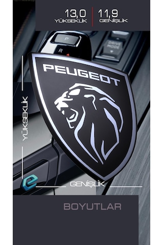Peugeot Yeni Aslan 3d Logo Ön Izgara
