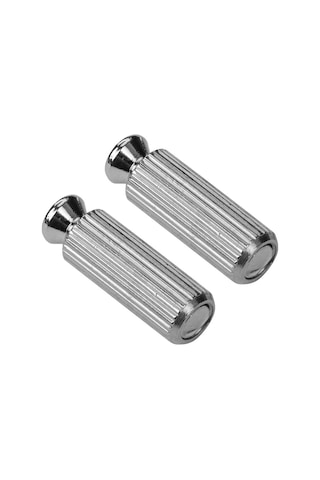 Konesam Elektro Gitar Tremo Bridge Kaydırma Somunları 8mm Çap Gümüş Renkli 2 Adet Metal Tamir Parçaları