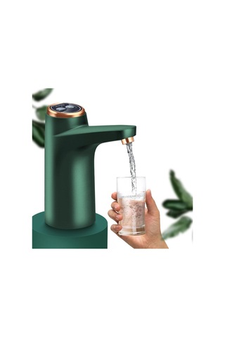 Dinosaurs F Fityle Otomatik Su Pompası Dağıtıcı Şarj Edilebilir Su Içme Pompası Rv Yeşil Ahşap