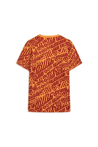 Galatasaray Lisanslı Puma Sarı - Kırmızı Culture T-shirt 78291706