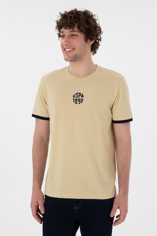 U.S. Polo Assn. Erkek Regular Fit Bisiklet Yaka Açık Haki Tişört 50306900-VR183