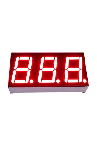 0.56 İnç 3 Basamaklı Kırmızı Katot 7 Segment Gösterge - 5 Adet