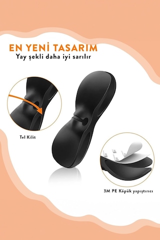 1 Adet Kendinden Yapışkanlı Kablo Koruyucu Toplayıcı Düzenleyici Kablo Organizeri Toplarlayıcı Sargı