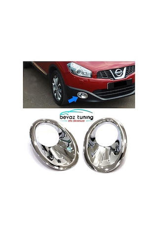 Nissan Qashqai Sis Farı Çerçevesi Kromu Nikelaj