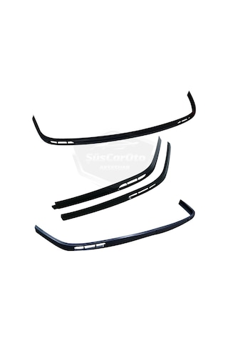 Vw Golf 3 1991-1998 Uyumlu Üniversal Laguna Lip Esnek Ön Lip 2 Parça Tampon Altı Dil Karlık Ön Ek 00 Şüscaroto Aksesuar