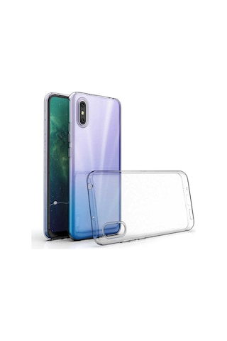 Xiaomi Redmi 9a Kılıf Zore Süper Silikon Kapak Renksiz