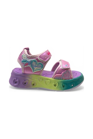 Marco Kids 207 Hafif Kız Çocuk Işıklı Rahat Sandalet Pembe