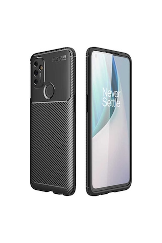 One Plus Nord N100 Kılıf Zore Negro Silikon Kapak Siyah
