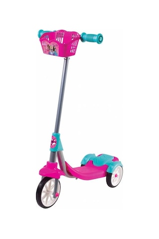 Furkan Toys Barbie Frenli Sepetli 3 Tekerlekli Scooter