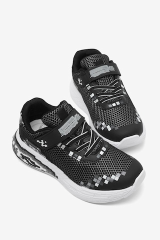 Tonny Black Rahat Kalıp Nefes Alabilen Cırtlı Işıklı-ışıksız Sneaker Çocuk Unisex Siyah Sneaker Tbtmkd050