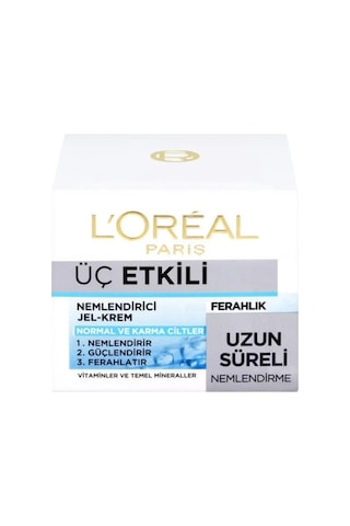 L'Oreal Paris Normal ve Karma Ciltler İçin Nemlendirici Jel Krem 50 ML