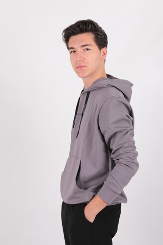 Five Pocket Fp24b2099 Erkek Kapüşonlu Sweatshirt Füme