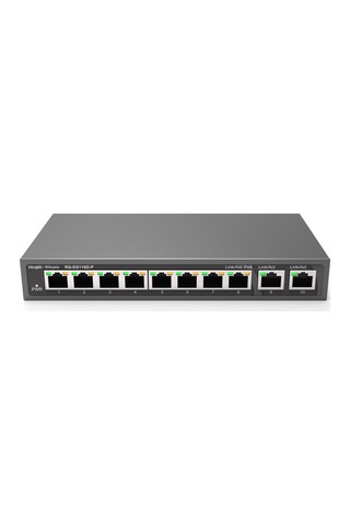 Ruijie-reyee Rg-es110d-p 8 Port Poe+ 10-100 Mbps 2 Port 10-100-1000 Mbps Uplink Switch Çelik Kasa