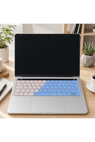 Türkçe Q Keyboard Cover Macbook Pro Touch Bar 13 15 Uyumlu A1706 A1989 A2159 A1707 A1990 Uk Iso Ters L Enter Silikon Klavye Koruyucu Pembe Mavi