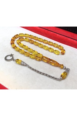 Tesbihci Sarı Ateş Kehribar Tesbih